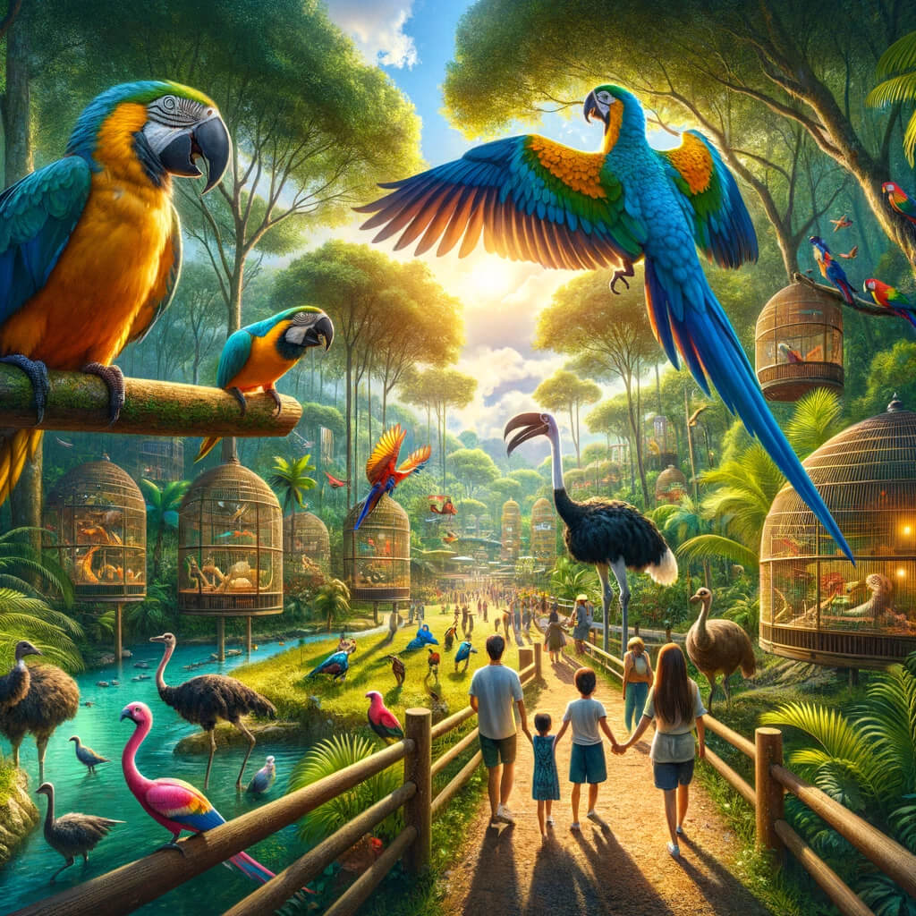 Phuket Bird Park, a lush, tropical paradise spread over 5 acres, bustling with life and activity